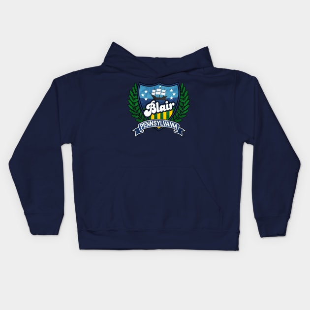 Blair Pennsylvania Kids Hoodie by Jennifer